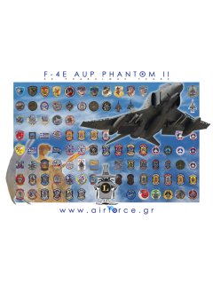 POSTER AIRFORCE.GR: ''H.A.F. F-4's SQUADRON PATCHES''