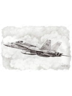 VMFAT-101 Sharpshooters F/A-18 Hornet art print