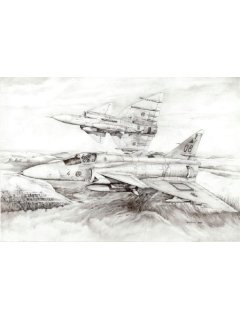 SAAB JA 37 VIGGEN - Αντίγραφο έργου aviation art