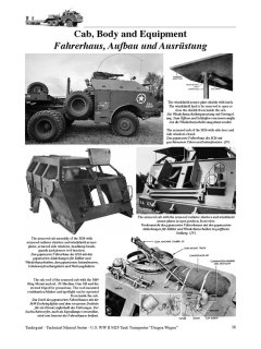 U.S. WW II M25 Tank Transporter Dragon Wagon, Technical Manuals No 6017, Tankograd 