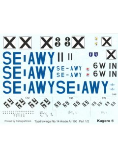 Arado Ar 196, TopDrawings no 14, Kagero