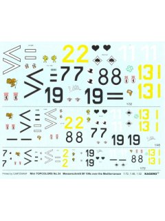 Messerschmitt Bf 109s over the Mediterranean Part I, miniTopcolors no 34, Kagero 