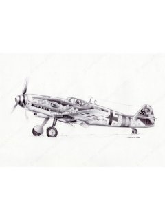 Messerschmitt Bf 109 K-4 Art Print