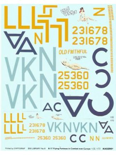 B-17 Flying Fortress in Combat over Europe, SMI Library, Kagero