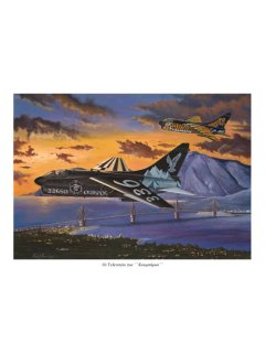 Aviation Art Painting ''The Last Corsairs'' - medium size print
