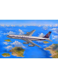 Aviation Art Painting: Olympic Airways Boeing 707 (Canvas print)