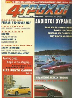 4 Τροχοί No 295, Ferrari F50, Saab 900 SE Turbo Cabrio