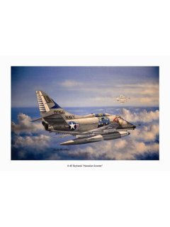 Aviation Art Painting A-4E Skyhawk ''Hawaiian Scooter'' - Medium size Print