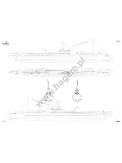 Imperial Japanese Navy Type B-1 Submarine, Super Drawings in 3D No 73, Kagero