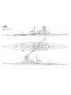 Battlecruiser-Fast Battleship Haruna, Super Drawings in 3D No 15, Kagero