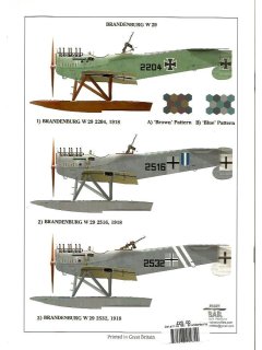 Brandenburg W29, Windsock Datafile 55