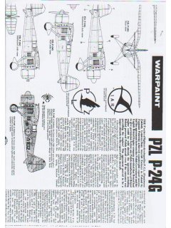 PZL P-24G - Warpaint 1/72 Scale Drawings