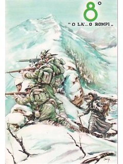 Set of 6 Italian Army Postcards