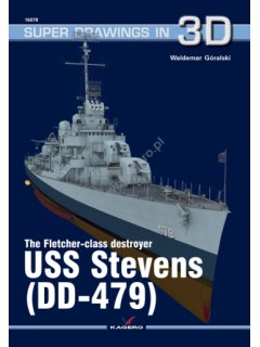 USS Stevens (DD-479), Super Drawings in 3D No 78, Kagero