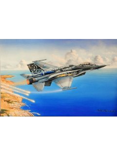 Ζωγραφικός Πίνακας F-16 Solo Display Demo Team ZEUS  - Αντίγραφο σε καμβά