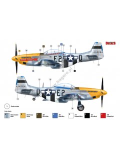 P-51 D/K Mustang Part 1, Kagero Decals 48004