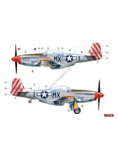 P-51 D/K Mustang Part 1, Kagero Decals 48004