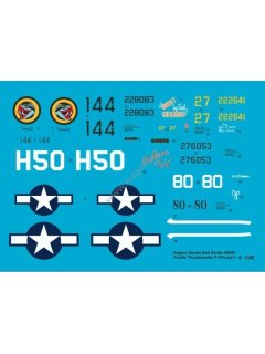 Pacific Thunderbolts P-47D Part 1, Kagero Decals 48006