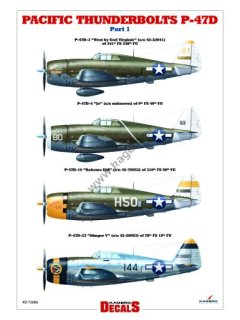 Pacific Thunderbolts P-47D Part 1, Kagero Decals 72006