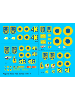 Modern Ukrainian Aircraft at War 2022, Kagero Decals 72007