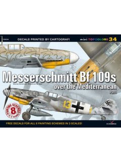 Messerschmitt Bf 109s over the Mediterranean Part I, miniTopcolors no 34, Kagero