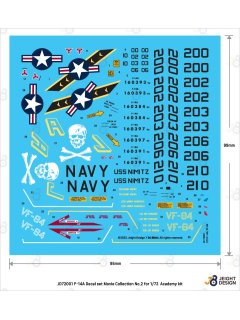 F-14A Tomcat Decal set - Movie Collection No.2