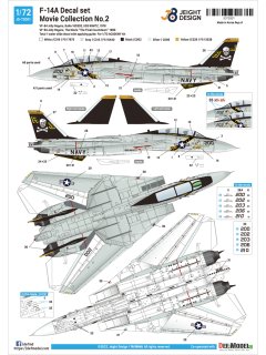 F-14A Tomcat Decal set - Movie Collection No.2