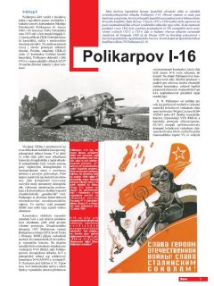 Aero 44: Polikarpov I-16 in Spain - Czech text