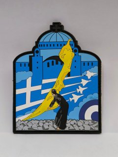 Hellenic Air Force Monk patch (F-4 Phantom, F-16, Mirage 2000, Rafale)