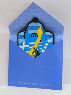 Hellenic Air Force Monk patch (F-4 Phantom, F-16, Mirage 2000, Rafale)