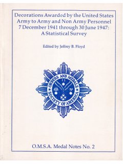 Decorations Awarded by the United States - Army to Army and Non Army Personnel